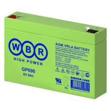 WBR GP690. Аккумулятор герметичный свинцово-кислотный. WBR