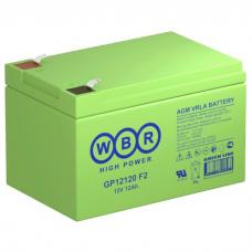 WBR GP12120 F2. Аккумулятор герметичный свинцово-кислотный. WBR