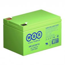 WBR HR1251W F2. Аккумулятор герметичный свинцово-кислотный. WBR
