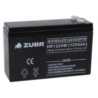 ZUBR HR 1224W (12V, 6Ah). Аккумулятор герметичный свинцово-кислотный. ZUBR