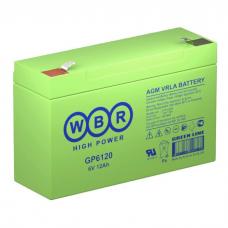 WBR GP6120. Аккумулятор герметичный свинцово-кислотный. WBR