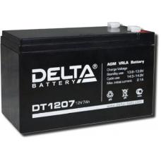 Delta DT 1207. Аккумулятор герметичный свинцово-кислотный. Delta