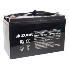 ZUBR HR 12390W (12V, 110Ah). Аккумулятор герметичный свинцово-кислотный. ZUBR