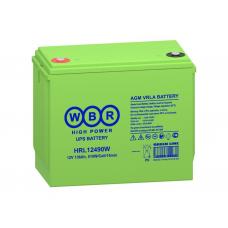 WBR HRL12490W. Аккумулятор герметичный свинцово-кислотный. WBR