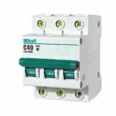 ВА-101 3P 40А 4,5кА (11082DEK). Автоматический выключатель. DEKraft