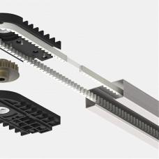 LGR-4200B. Рейка приводная цельная с зубчатым ремнем . ALUTECH