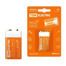 6LR61 Крона 9V BP-1 TDM (SQ1702-0013). Элемент питания. TDM ЕLECTRIC 6LR61 Крона 9V BP-1 TDM (SQ1702-0013). Элемент питания. TDM ЕLECTRIC
