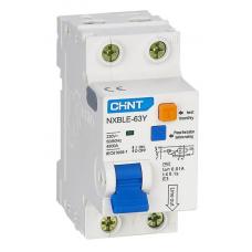 NXBLE-63Y (R) 1п+N C 6А 30мА электронный тип AC 4.5кА CHINT (105540). Автоматический выключатель дифференциального тока. CHINT