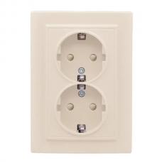 Минск Розетка 2-мест. СП с/з 16А (ERR16-128-200). Розетка 2-мест. СП с/з 16А. EKF