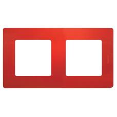 ETIKA рамка 2-местная, красный (672532). Рамка. LegranD