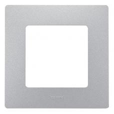 ETIKA рамка 1-местная, алюминий (672551). Рамка. LegranD