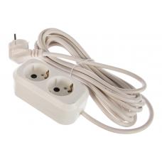 Удлинитель У10-553 2х5м с заземлением ПВС 3х0.75 (553-05). Удлинитель. UNIVersal