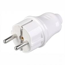 Вилка разборная прямая ВПп10-01-Ст с з/к белая (EVP10-16-01-K01). Вилка разборная прямая. IEK