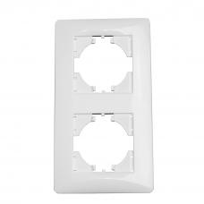 Рамка 2 поста, белый (201202). Рамка. SPL
