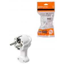 Вилка круглая плоская с кольцом белая 16А 250В TDM (SQ1806-0195). Вилка. TDM ЕLECTRIC Вилка круглая плоская с кольцом белая 16А 250В TDM (SQ1806-0195). Вилка. TDM ЕLECTRIC