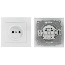 Валенсия розетка 1-местная б/з 10А (EWR10-022-10). Розетка 1-местная б/з 10А. EKF