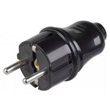 Вилка разборная прямая ВПп10-02-Ст с з/к черная (EVP10-16-01-K02). Вилка разборная прямая. IEK