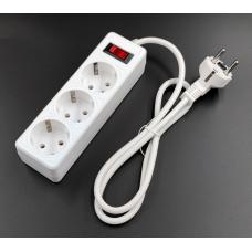 SP3W-510 GARDA. Сетевой фильтр 3 розетки, 1м, белый. 5bites
