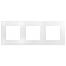 ETIKA рамка 3-местная, белый (672503). Рамка. LegranD