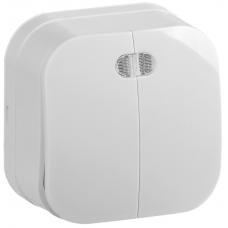 Выключатель 2-кл. о/у 10А ВС20-2-0-ХБ белый IEK GLORY (EVH20-K01-10). Выключатель. IEK