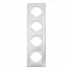 Рамка 4 поста, белый (201204). Рамка. SPL