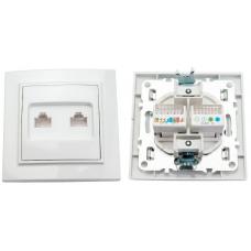 Минск Розетка RJ-45+Phone СП (ERK00-135-10). Розетка RJ-45+Phone СП. EKF