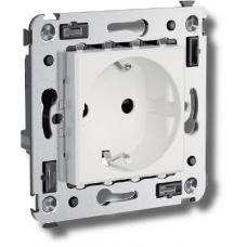 Розетка в стену, 2P+E, с з/ш Avanti белое облако (4400003). Розетка. ДКС