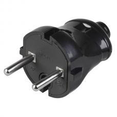 Вилка разборная прямая ВПп20-02-Ст без з/к черная (EVP20-06-01-K02). Вилка разборная прямая. IEK