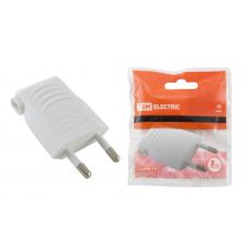 Вилка б/з белая 10А 250В (евровилка CEE 7/16) угловой вывод проводника TDM (SQ1806-0090). Вилка. TDM ЕLECTRIC Вилка б/з белая 10А 250В (евровилка CEE 7/16) угловой вывод проводника TDM (SQ1806-0090). Вилка. TDM ЕLECTRIC