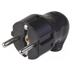 Вилка разборная угловая ВПу11-02-Ст с з/к черная (EVP11-16-01-K02). Вилка разборная угловая. IEK