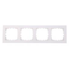 Рамка 4-постовая, белый LK80 FLAT (844404-1). Рамка. Экопласт