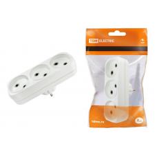 Блок на 3 гнезда 2П б/з плоский 6А 250B TDM (SQ1806-0027). Розетка. TDM ЕLECTRIC Блок на 3 гнезда 2П б/з плоский 6А 250B TDM (SQ1806-0027). Розетка. TDM ЕLECTRIC