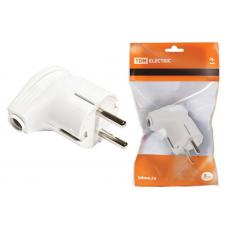 Вилка угловая с/з белая 16А 250В TDM (SQ1806-0007). Вилка. TDM ЕLECTRIC Вилка угловая с/з белая 16А 250В TDM (SQ1806-0007). Вилка. TDM ЕLECTRIC