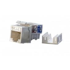 KJ9-8P8C-C6-90-WH. Вставка Keystone Jack RJ-45. Hyperline