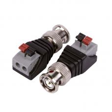 Разъем BNC штекер с быстрозажимной колодкой (блистер) REXANT (05-3076-2). Разъем под коаксиальный кабель вилка. Rexant