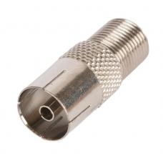 EC-CC-F-PAL-FM-MT-100 (100 шт). Адаптер для коаксиальных кабелей, F-тип-PAL-female. NETLAN