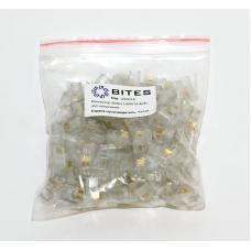 US010A (100шт). Телефонный разъем 4P4C (RJ-11). 5bites