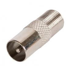 EC-CC-F-PAL-M-MT-100 (100 шт). Адаптер для коаксиальных кабелей, F-тип-PAL-male. NETLAN