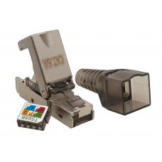 Коннектор 8P8C STP Cat.6A (RJ-45) (10-0240-1). Коннектор. SUPRLAN