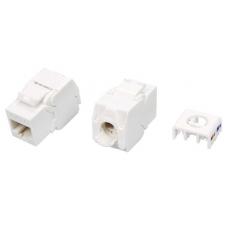 KJ8-8P8C-C6-180-TLS-WH. Вставка Keystone Jack RJ-45. Hyperline