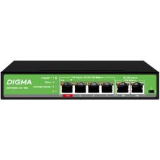 DSP204G-2G-T80 (L2) 6х1Гбит/с 4PoE 4PoE+ 1PoE++ 80W. Коммутатор с питанием по PoE. Digma