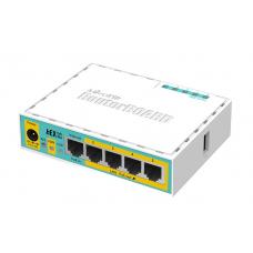RB750UPr2. Коммутатор 4-портовый Gigabit Ethernet с PoE. Mikrotik