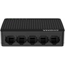DSW-105GE DSW-105GEV2 (L2) 5х1Гбит/с неуправляемый. Коммутатор неуправляемый. Digma