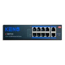 KN-SW802POE+. Коммутатор с питанием по PoE. KENO