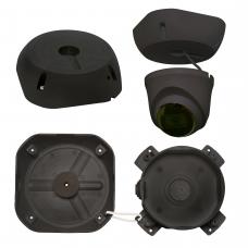 МК-4 (цвет черный). Монтажная коробка для крепления уличных видеокамер. SLT