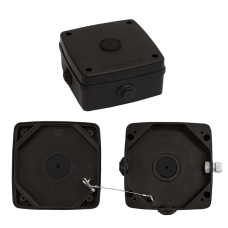 МК-1 PRO (цвет черный). Монтажная коробка для крепления уличных видеокамер. SLT