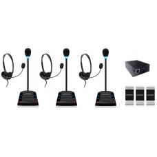 SX-402/3. Устройство переговорное клиент-кассир, дуплексное, с записью переговоров. STELBERRY