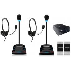 SX-412/2. Устройство переговорное клиент-кассир, дуплексное, с записью переговоров. STELBERRY