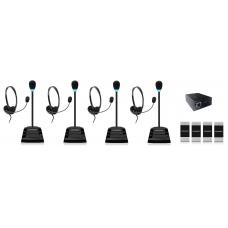 SX-402/4. Устройство переговорное клиент-кассир, дуплексное, с записью переговоров. STELBERRY