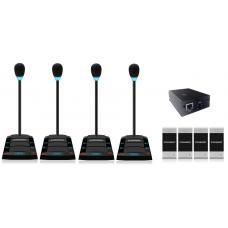 SX-410/4. Устройство переговорное клиент-кассир, дуплексное, с записью переговоров. STELBERRY